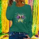 thumbnail image 4 of Xuyuer Carnival Womens Long Sleeve Shirts Fall Outfits 2025 Tops Fashion Clothing Crewneck Tee Blouses, 4 of 5