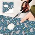 thumbnail image 6 of Yayeee Faucet Mat for Kitchen Sink 14.7" Diatomite Long Splash Guard Pad, Blue Raccoon Star Pattern, 6 of 7