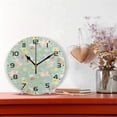 thumbnail image 2 of GZHJMY Easter Bunny Wall Clock, 10" Silent Non Ticking Round Clock, Oil Painting Easy to Read Clock for Living Room Bedroom Bathroom Home Decor Holiday Gifts, 2 of 7