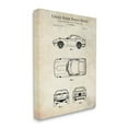 thumbnail image 3 of Stupell Industries Automobile Car Technical Outline Diagram Blueprint Patent Canvas Wall Art, 36 x 48, Design by Karl Hronek, 3 of 5