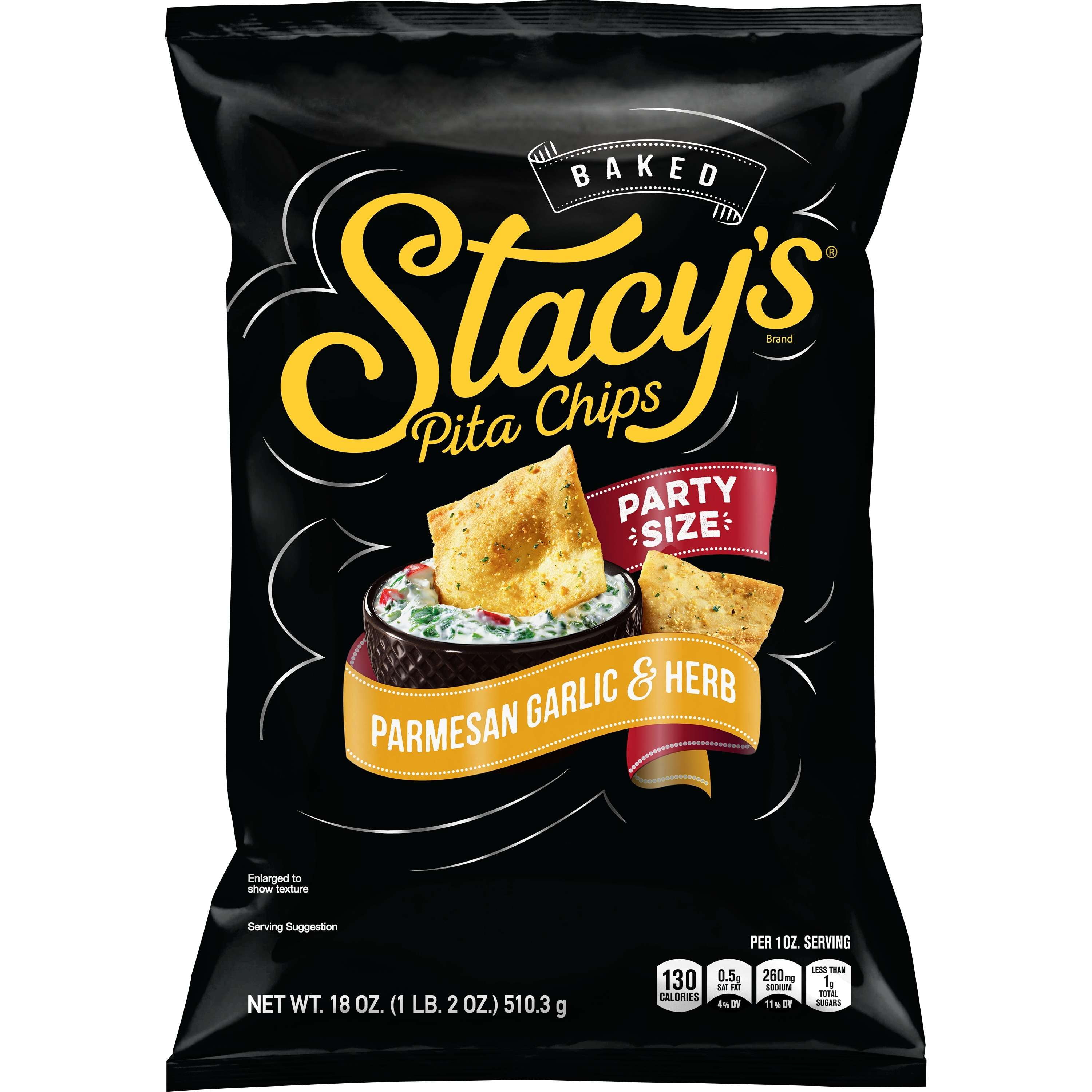 Stacy's Baked Parmesan Garlic & Herb Pita Chips Party Size, 18 Oz