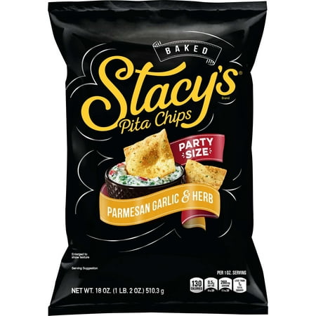 Stacy's Baked Parmesan Garlic & Herb Pita Chips Party Size, 18 Oz