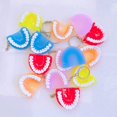thumbnail image 4 of Fake Keychains Adorable Hanging Ornament, Novelty False Teeth Charms Pendant without Ring, Key Rings Gifts Pendant for DIY Craft Jewelry Making Accessory - style：Skin color accessories；, 4 of 6