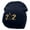 Navy, variant on 212 Embroidered 8 inch Acrylic Short Blank Beanie - Black OSFM