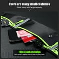 thumbnail image 2 of Yucurem Unisex Reflective Waist Pack, Waterproof Phone Waist Pack, Running Belt Bag Fanny Pack for Hiking Fitness Cycling (Black), 2 of 10