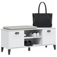 thumbnail image 2 of vidaXL Shoe Bench VIKEN White 106x35x45 cm Engineered Wood, 2 of 5