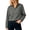 Gray, variant on Jackets for Women Solid Half Zip Pullover Windbreaker Jacket Stand Collar Long Sleeve Drawstring Hem Casual Cropped Anorak Top