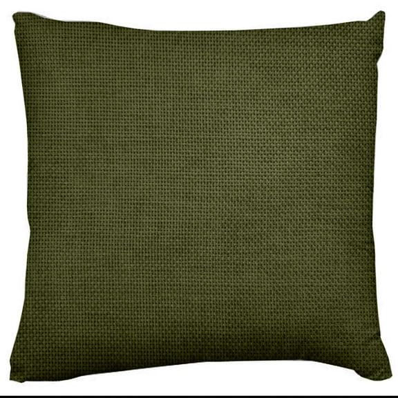 Faux Burlap Woven Texture Throw Pillow/Sham Cushion Cover Olive