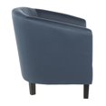 thumbnail image 2 of Lumisource Claudia Contemporary Accent Chair in Black Wooden Legs and Slate Satin, 2 of 5