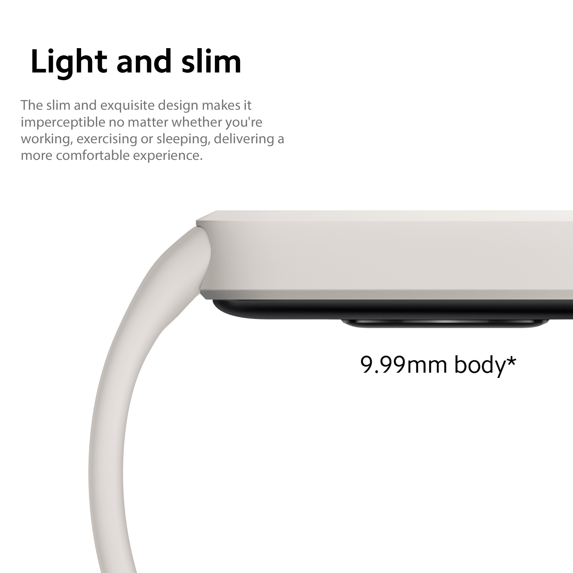Xiaomi Smart Watch Fitness Tracker,  1.47'' TFT Display, 21-Day Battery Life, 50 Fitness Modes, 50m Water Resistant, Smart Band 9 active, Cheese white