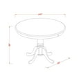 thumbnail image 2 of TRCF5-OAK-W 5 Pc counter height Dining set - Table and 4 counter height Chairs., 2 of 4