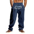 thumbnail image 2 of Zszcpp Jogging Pants For Men Baggy Wide Leg Hip Hop High Street Trend Washed Embroidered Jogging Tracksuit Trousers Casual Trouser, 2 of 4