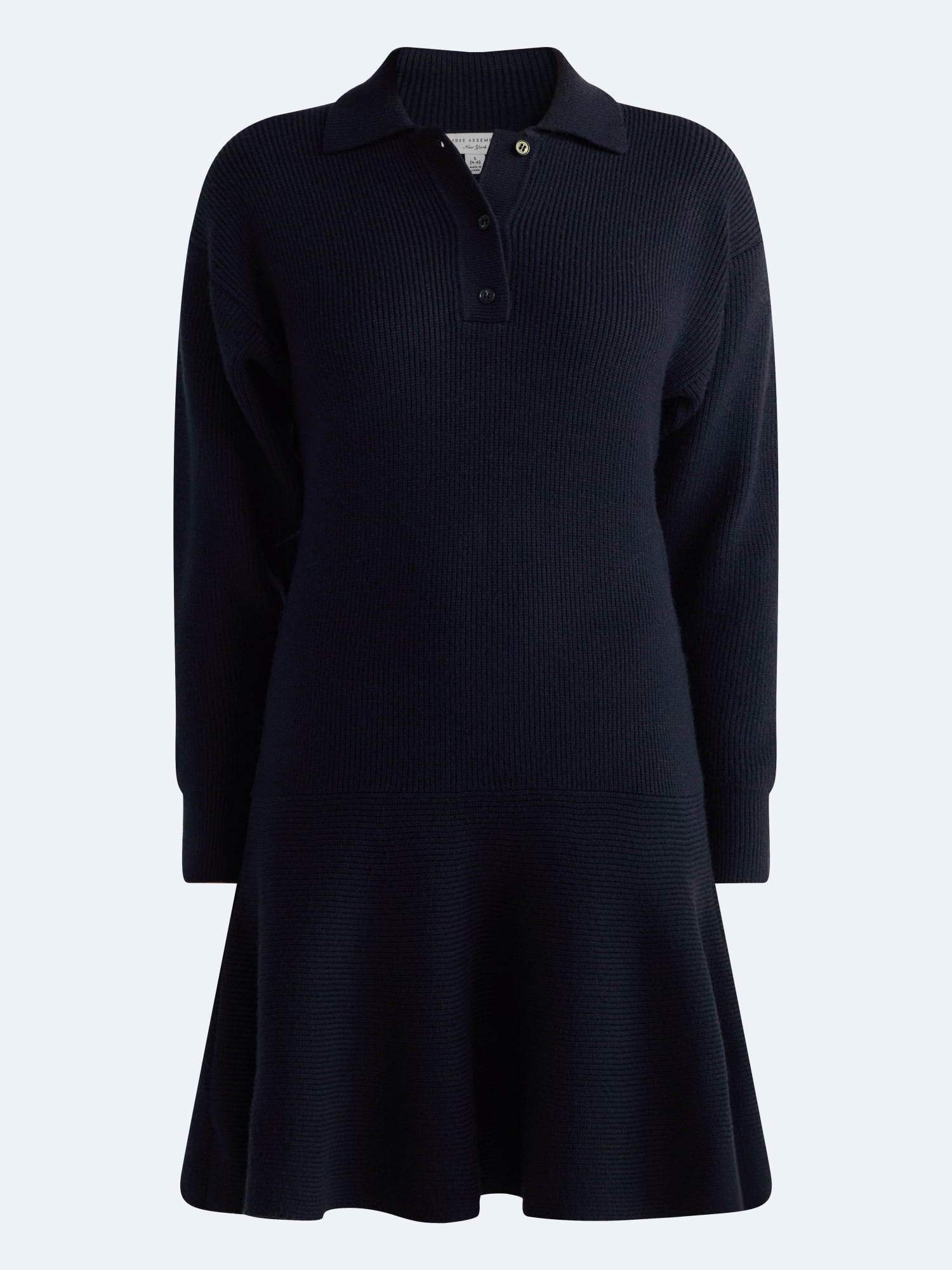 Free Assembly Women's and Women's Plus Drop Waist Mini Sweater Dress, Midweight, Sizes XXS-3X