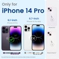 thumbnail image 2 of Compatible with iPhone 14 Pro Case 6.1, Slim Liquid Silicone 3 Layers Full Covered Soft Gel Rubber Phone Case Protective Cover with Microfiber Lining 6.1 inch-Storm Blue, 2 of 12