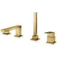 thumbnail image 5 of Grohe Eurocube 198972431 4-Hole Single-Handle Deck Mount Roman Tub Faucet with 1.75 GPM Hand Shower in Matte Black, 5 of 7