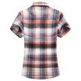 thumbnail image 2 of Camisas Para Hombre Manga Corta Camisa a cuadros para hombre Tendencia Camisa de manga corta y guapo de tamaño (Blue, XXL), 2 of 7