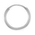 thumbnail image 3 of Wellingsale Ladies 14k White Gold Polished 1mm Endless Classic Hoop Earrings (12 x 12 mm), 3 of 7