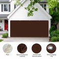 thumbnail image 2 of Brown Pure Color Garage Door Cover Banner 7 x 16 FT, Aesthetics Contemporary Luxury Garage Door Curtains Backdrop with Grommets for Indoor Outdoor Wall Party Porch Yard Decorations Background, 2 of 9