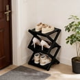 thumbnail image 4 of WMQPNNS Tier Foldable Shoe Rack Organizer Shelf Space Saving Storage for Entryway Closet Bedroom Corner, 4 of 6