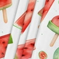 thumbnail image 2 of Watermelon Ice Lolly Square Fitted Table Cover Elastic Tablecloth Reusable Waterproof Fabric Table Cloth for Dining Kitchen Party Indoor Outdoor, 34X34 Inch, 2 of 6