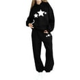 thumbnail image 3 of UQJfacai Girls Sweatsuit 2 Piece Outfits Star Graphic Hoodie Sweatshirts and Sweatpants with Pockets Fall Winter Outfits Sets 2-13 Years, 3 of 6