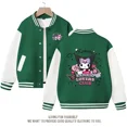 thumbnail image 4 of Sanrios Kuromi-Chaqueta de uniforme de béisbol para niño y niña, abrigo informal de manga larga con estampado Kawaii, ropa de regalo, 4 of 5