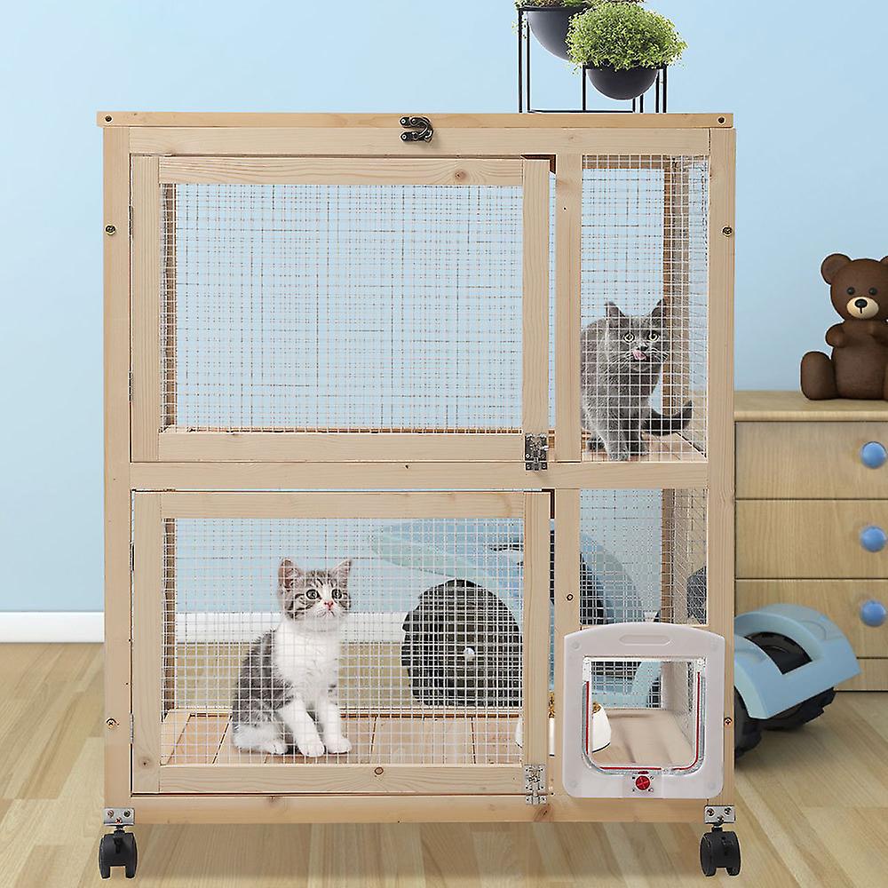 wooden cat carrier