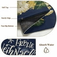 thumbnail image 6 of Large Area Rugs for Living Room Bedroom, Navy Blue Christmas 6'x9' Rug Washable Carpet Runner Indoor Outdoor, Xmas Tree Snowflakes Winter Non Slip Floor Mats Rug for Kitchen, Playroom, 6 of 8