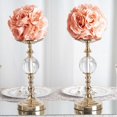 thumbnail image 2 of Efavormart 2 Pack | 7" Dusty Rose Flower Ball Silk Rose Pomander Kissing Ball, 2 of 10