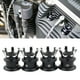thumbnail image 3 of 4 piezas de corona CNC de aluminio para motocicleta, tapas de tuercas y pernos para bujías, tornillos de motor negro, 3 of 8