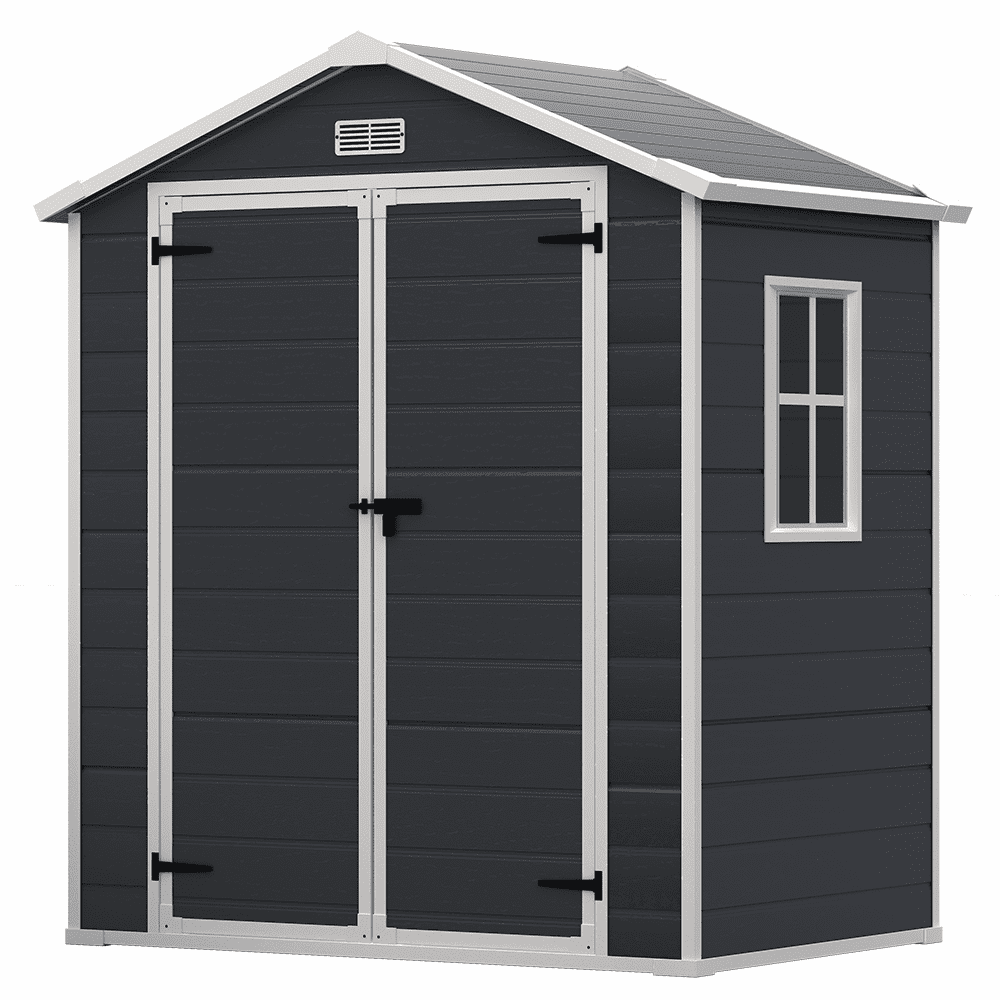 小物 hoyadara66 YODOLLA Long Sized 8.4x6.3 ft Outdoor Metal Storage Shed, Steel
