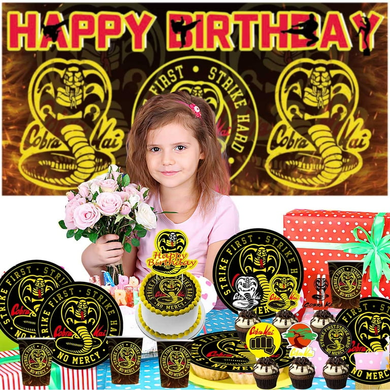 Cobra Kai Decorazione per festa di compleanno Palloncino Sfondo Banner