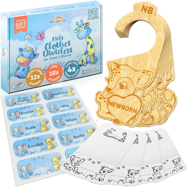 28 Pcs Baby Closet Dividers & Baby Clothes Organizer Baby Clothes