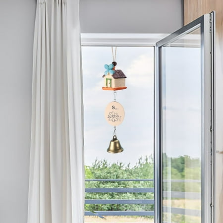 

wofedyo Creative Four Leaf Clovers Wind Chimes Student Bedroom Color Resin Room Pastorals Pendant