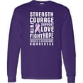 thumbnail image 3 of Inktastic Turners Syndrome Awareness Strength Courage Support Long Sleeve T-Shirt, 3 of 5