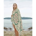 thumbnail image 2 of Pink Green Flower Beach Towels Oversized Super Absorbent, Elegant Spring Floral Abstract Art Lightweight Bath Towel Quick Dry Sets For Bathroom/Pool/Rv Camping/Beach Play/Gym Room/Picnic 23"x47", 2 of 8