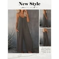 thumbnail image 5 of STARVNC Women V Neck Sleeveless With Pockets Wide Leg Jumpsuit, 5 of 5