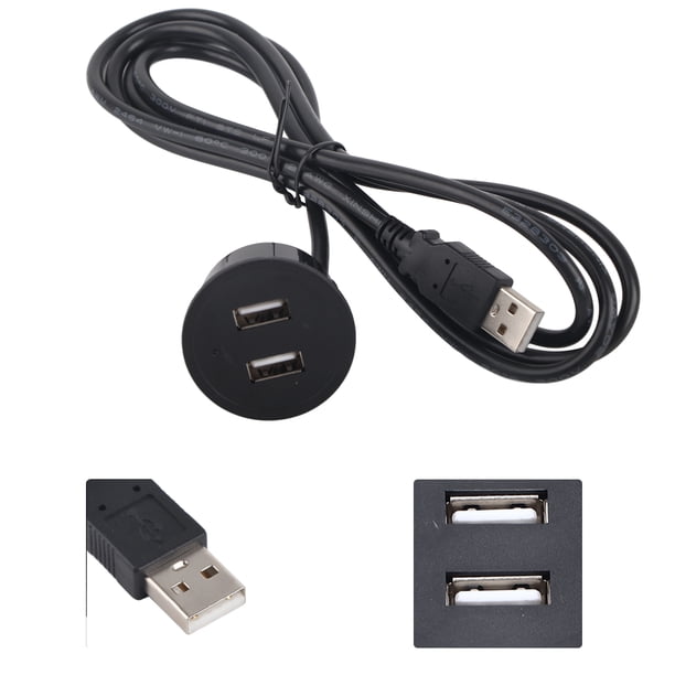 Salida USB Power Strip, 2 Cobre USB De Carga Multi Puerto USB Sofá Sofá Caqueta De Carga USB Con 1,5 M Instalación Incrustada De Cable 5V 1A Para Cámaras De Teléfono Móvil