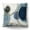 White / Blue, variant on Americanflat 20"x20" Abstract Throw Pillow with Premium Polyester - Black and White