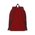 thumbnail image 7 of Geaub maroon durable canvas backpack: stylish, lightweight, and spacious with adjustable straps, 7 of 7