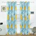 thumbnail image 2 of Lovely Chicken and Flowers Blackout Curtains 72 inch Length 2 Panels Grommet Drapes for Bedroom Living Room 72x55, 2 of 6