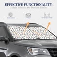 thumbnail image 7 of Picia Milk Tea 2 Piece Car Windshield Sun Shade Foldable | Foldable Sun Shield for Front Window Blocks UV Rays and Keeps Your Vehicle Cool-Medium, 7 of 7