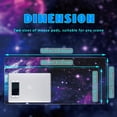 thumbnail image 4 of Desk Mat, Galaxy Nebula Universe Space Extended Gaming Mouse Pad Large, Big Mouse Pad with Non-Slip Base and Stitched Edge, Long Computer Keyboard Mouse Mat for Home Office, 4 of 5