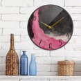 thumbnail image 6 of Acrylic Circular Clock 9.5x9.5 Inch Circular Clock Decorative Clock Creative Clock Dual-Purpose Clock Wall Clock Clock Decorate Your Space Pink Lava Picture, 6 of 9