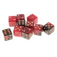 thumbnail image 4 of 10 Pièces Six Faces D6 Numérique &D RPG Noir, 4 of 8