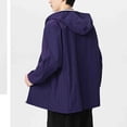 thumbnail image 4 of Annhoo Men Hooded Windbreaker Jacket Lightweight Zip Up Long Sleeve Outerwear with Pockets for Vacation Beach, 4 of 6