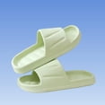 thumbnail image 4 of Wensltd Women Open Toe Slippers Flat Slide Soft Sole Lightweight Wide Width Daily Outdoor Walking Slippers Green, 4 of 5