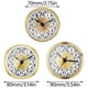 thumbnail image 3 of Elegant Round Clock Insert With Roman/Arabic Numerals Gold/Silver Trim Option Small Clock For Home Offices, 3 of 5