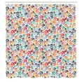 thumbnail image 3 of Ambesonne Colorful Shower Curtain, Halloween Theme Skull, 69"Wx75"L, Multicolor, 3 of 5