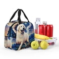 thumbnail image 4 of Disketp Vintage Starry Sky Puppy Lunch Bag for Women Men, Leakproof Thermal Cooler Sack Food Handbags Case High Capacity forTravel Work School Picnic, 4 of 5